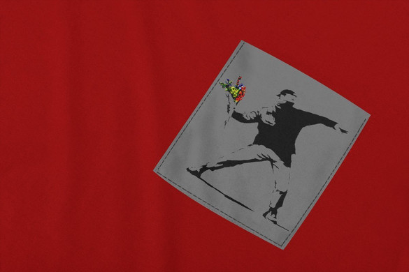 Koszulka z kieszonką BANKSY 01