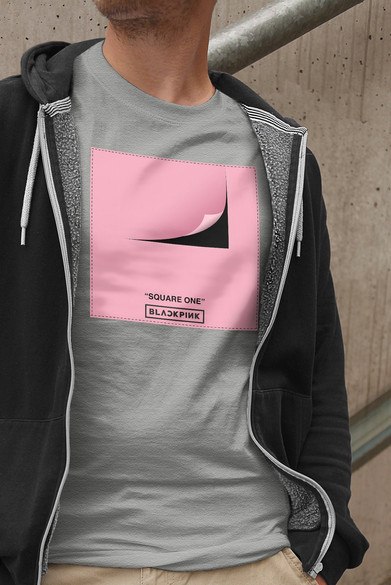 Koszulka z naszywką BlackPink Square one