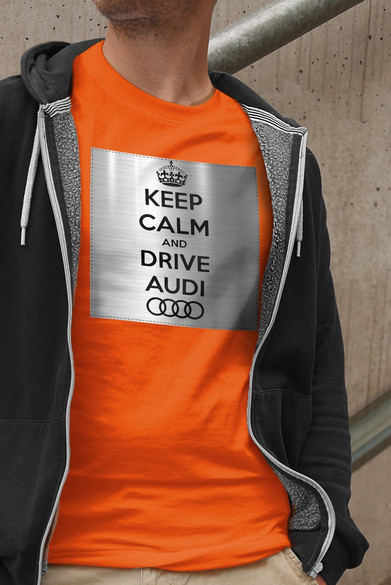 Koszulka z naszywką Audi Keep Calm