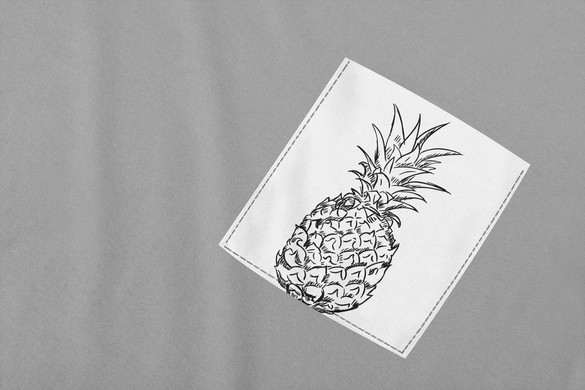 Koszulka z kieszonką ANANASY 6