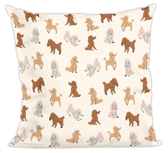 Poduszka pies, piesek pudel wzorek